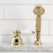 Kingston Brass KSK3352PLTR Transfer Valve Set For Roman Tub Filler, Polished Brass KSK3352PLTR - alternate 2